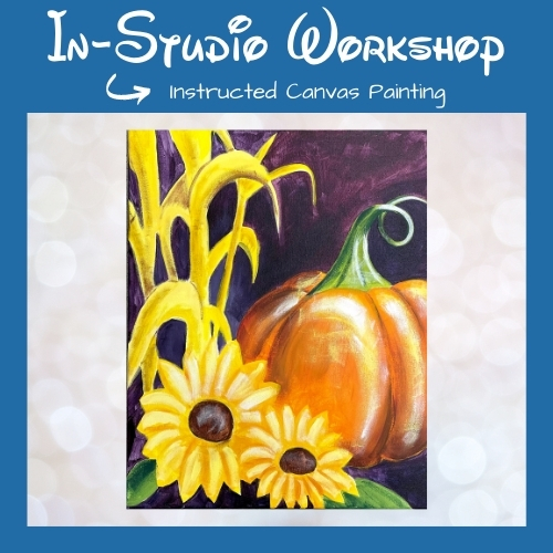 Step by Step Canvas Painting Workshop "Harvest Pumpkin"