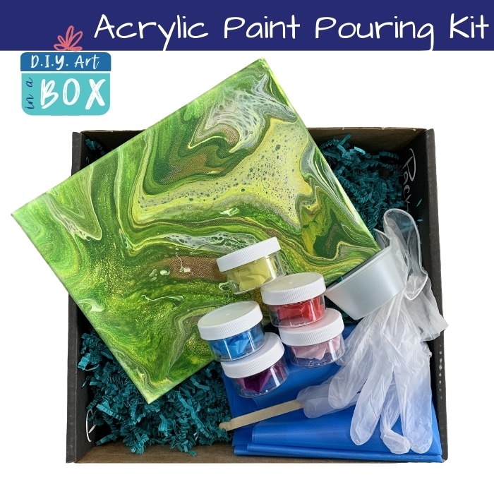 Tree of Life – Acrylic Paint Pouring Kit – 16 x20″ Canvas